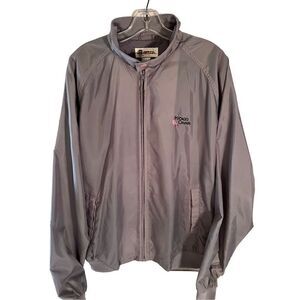 Vintage Antigua Nylon Indian Creek Gray Golf Jacket Size Large
